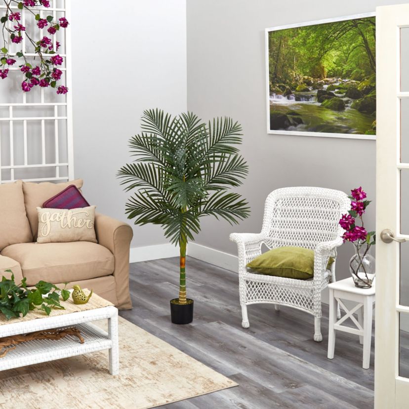 5-Foot Golden Cane Artificial Palm Tree