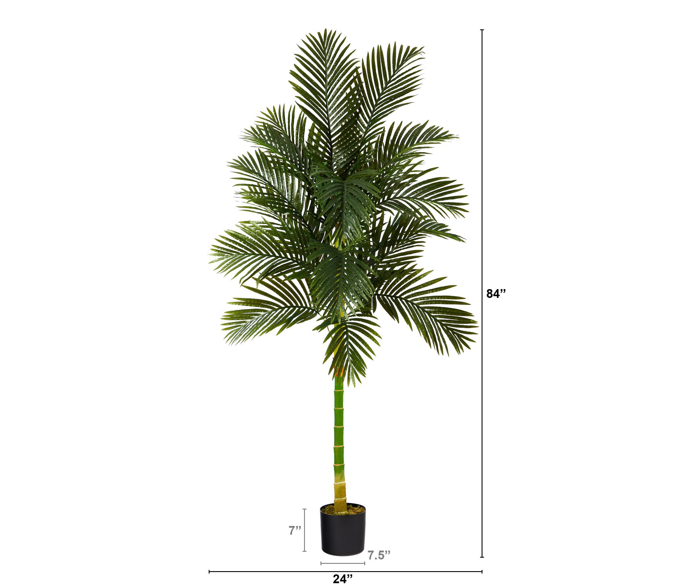 7-Foot Golden Cane Artificial Palm Tree