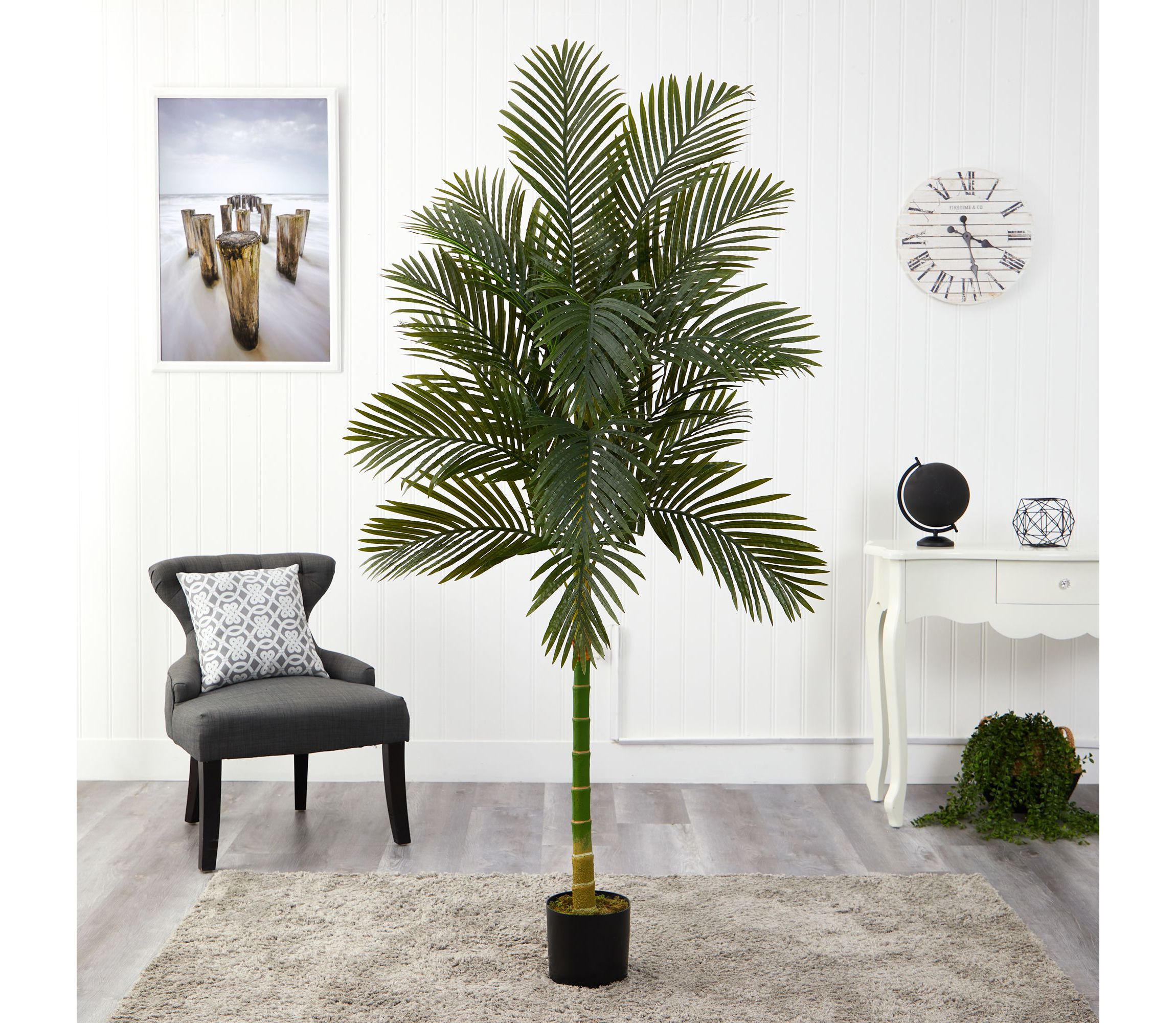 7-Foot Golden Cane Artificial Palm Tree