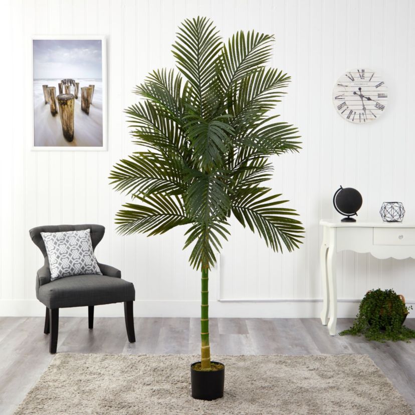 7-Foot Golden Cane Artificial Palm Tree