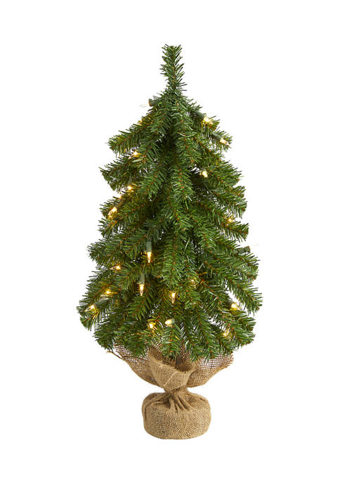 Nearly Natural 2 Foot Alpine Artificial Christmas Tree