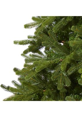 7.5 Foot Washington Fir Artificial Christmas Tree with 600 Clear Lights and 1610 Bendable Branches