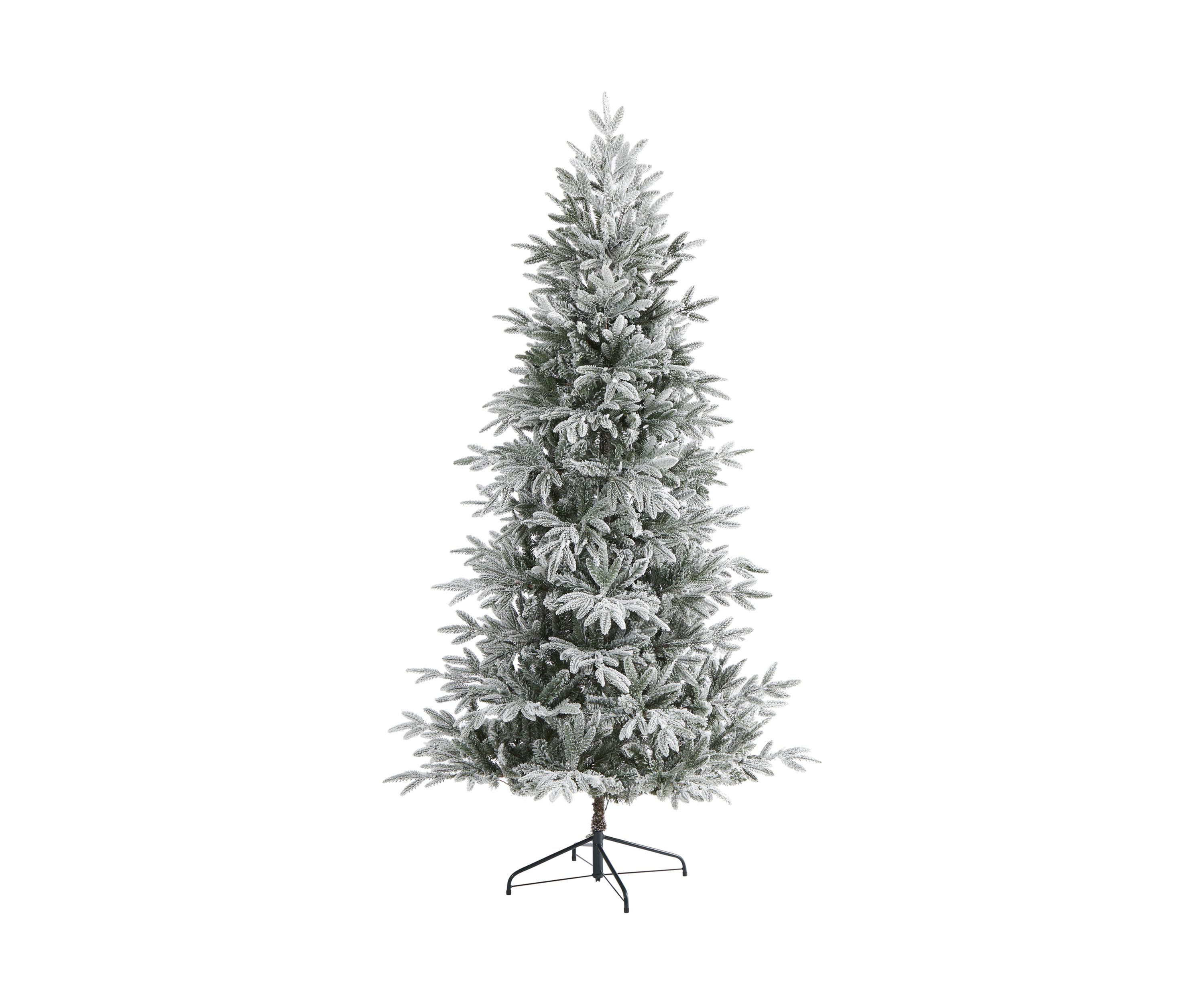 7.5 Foot Flocked Manchester Spruce Artificial Christmas Tree with 450 Lights and 949 Bendable Branches