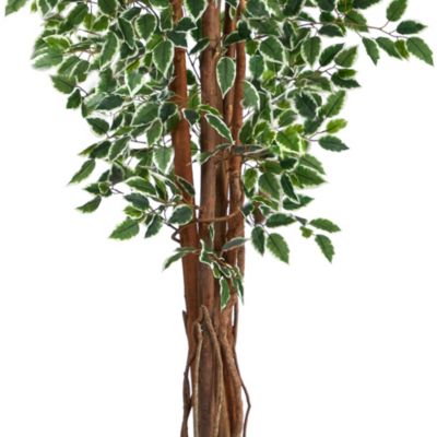 70-Inch Variegated Ficus Artificial Tree UV Resistant (Indoor/Outdoor)