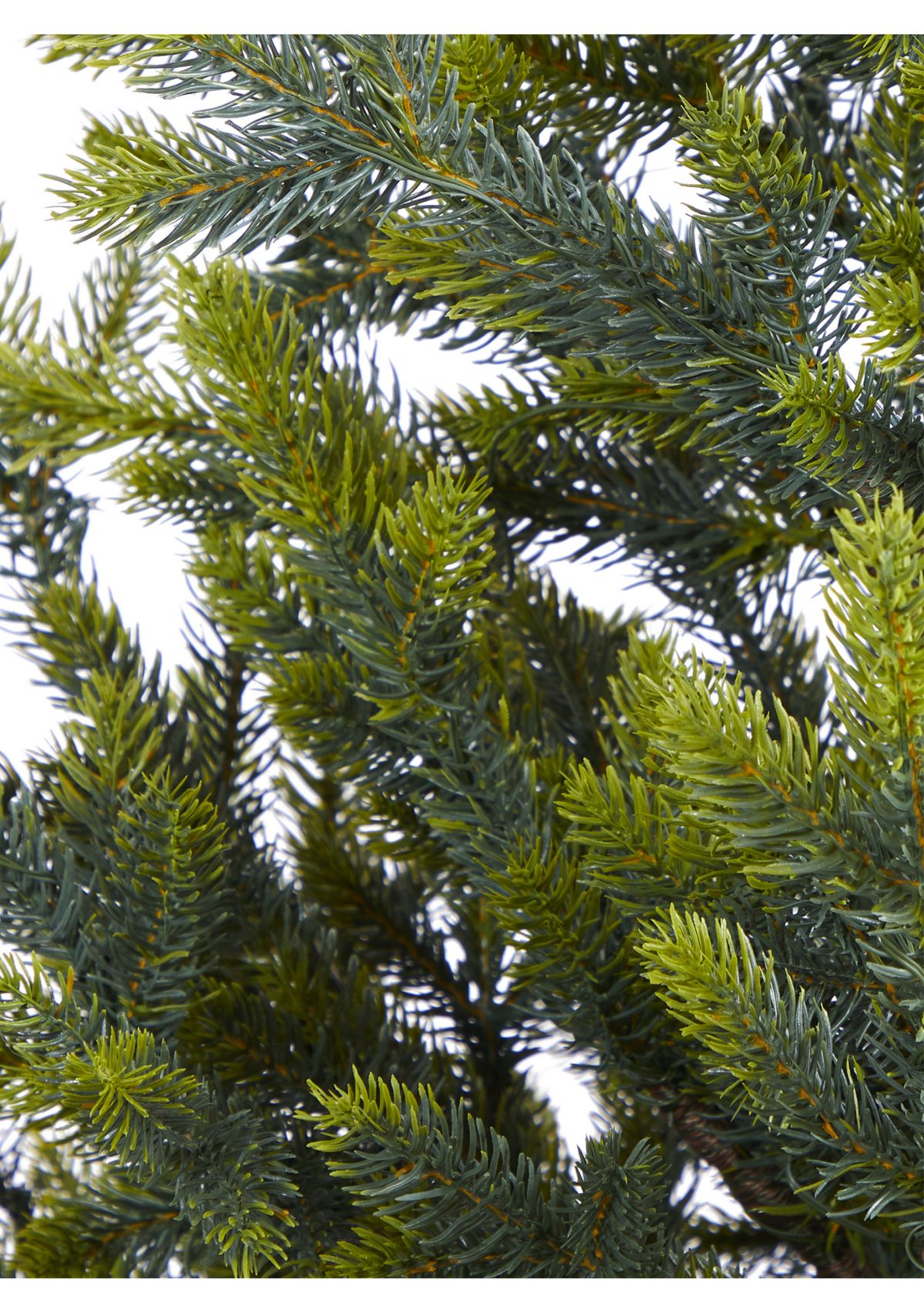 5 Foot Fraser Fir “Natural Look” Artificial Christmas Tree with 200 Clear LED Lights, a Burlap Base and 853 Bendable Branches