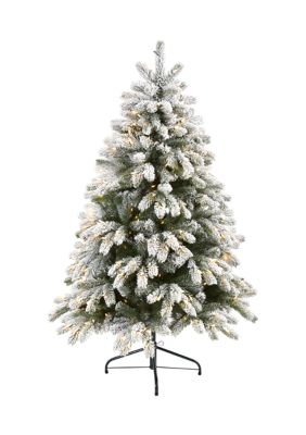 Flocked South Carolina Spruce Christmas Tree