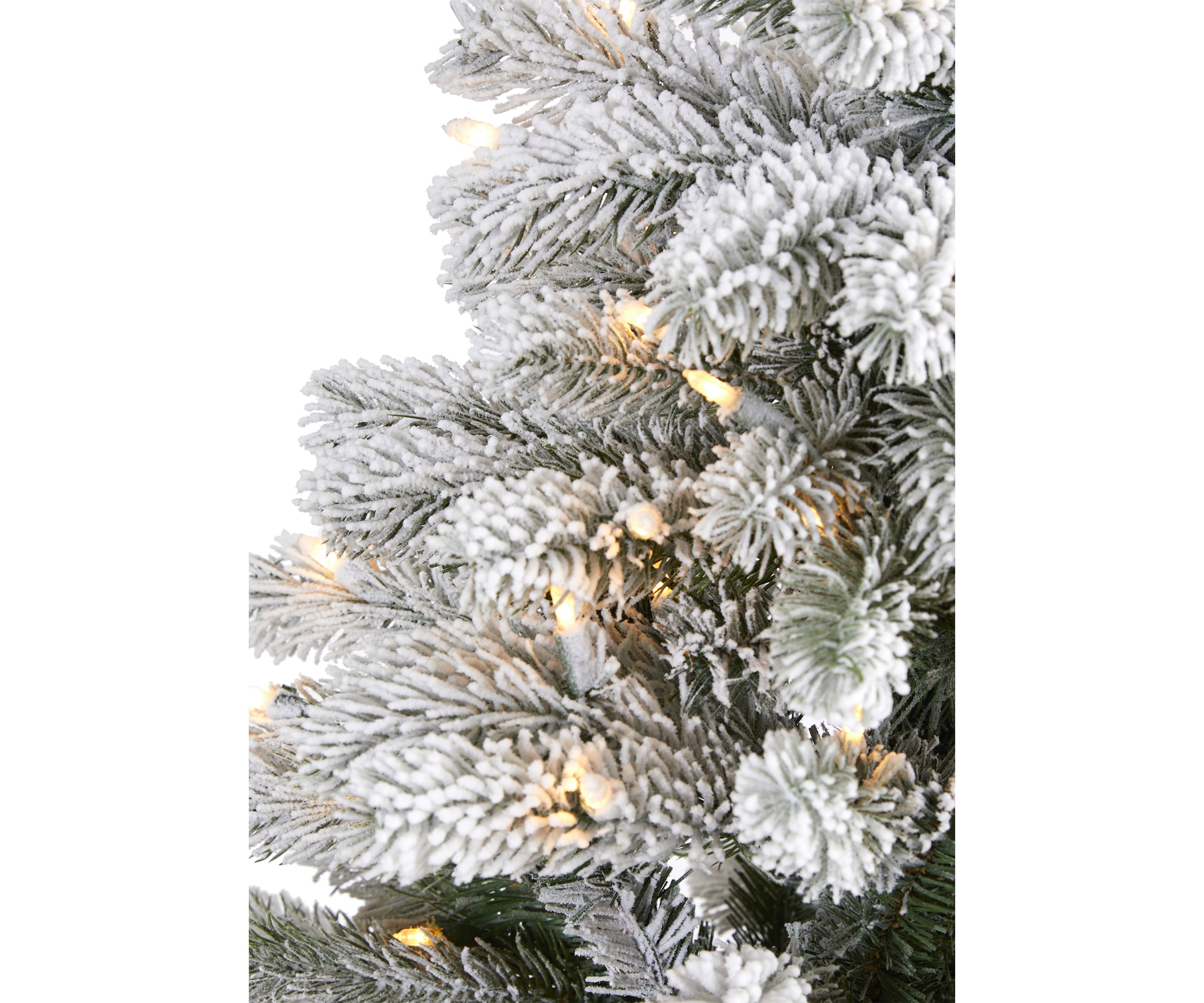 Flocked South Carolina Spruce Christmas Tree