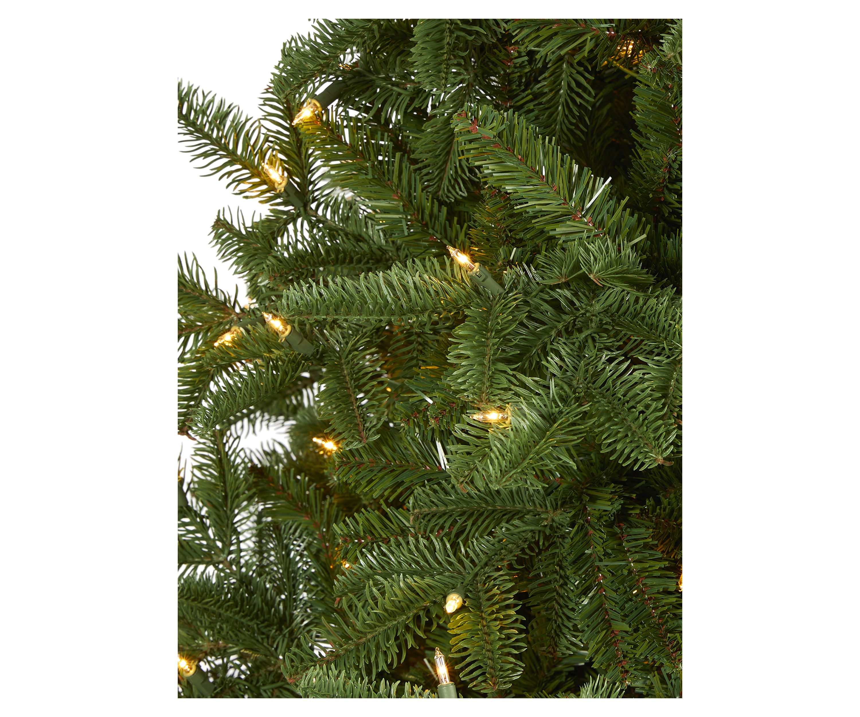 7 Foot South Carolina Spruce Artificial Christmas Tree with 500 White Warm Lights and 2644 Bendable Branches