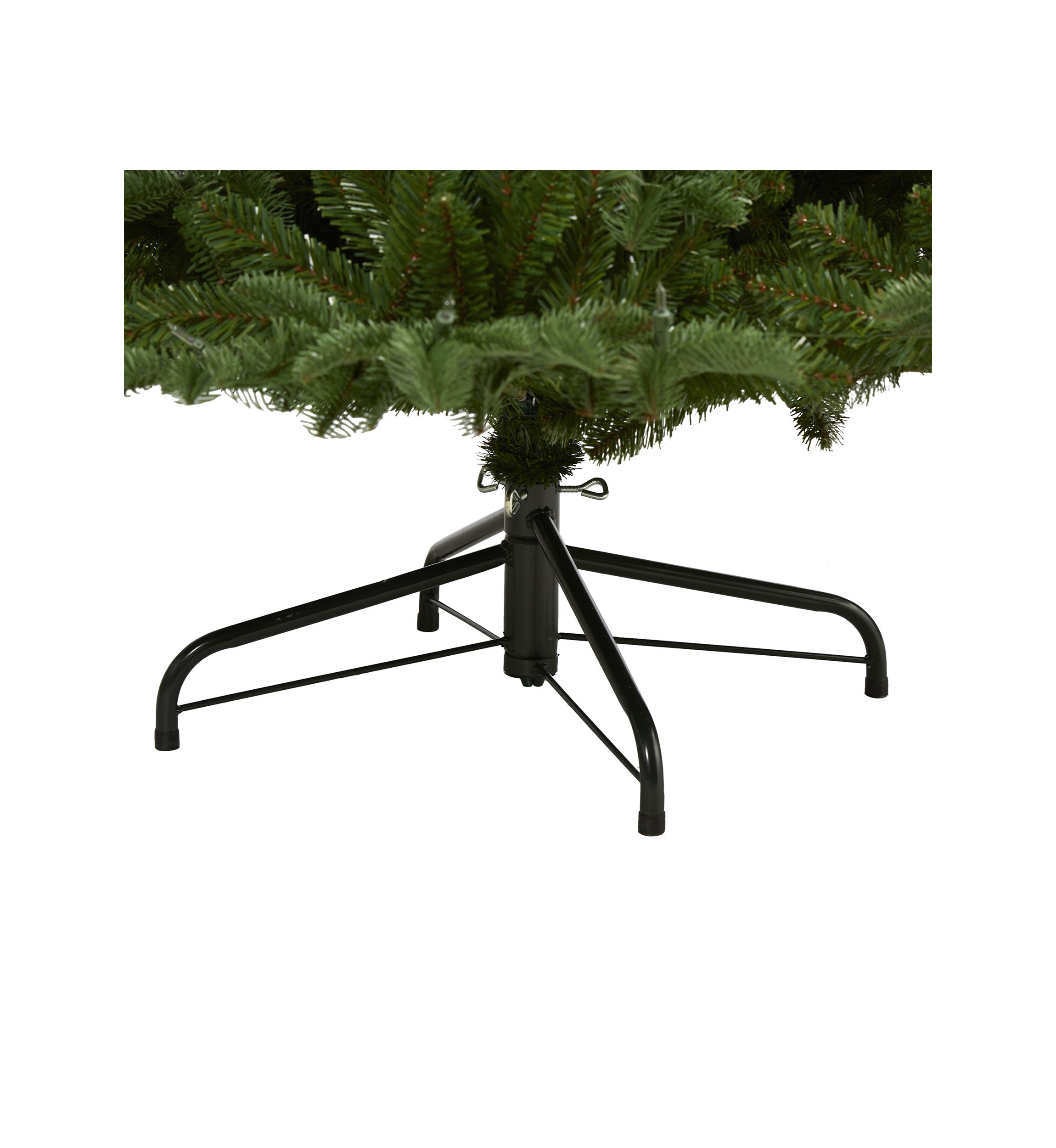 7 Foot South Carolina Spruce Artificial Christmas Tree with 500 White Warm Lights and 2644 Bendable Branches