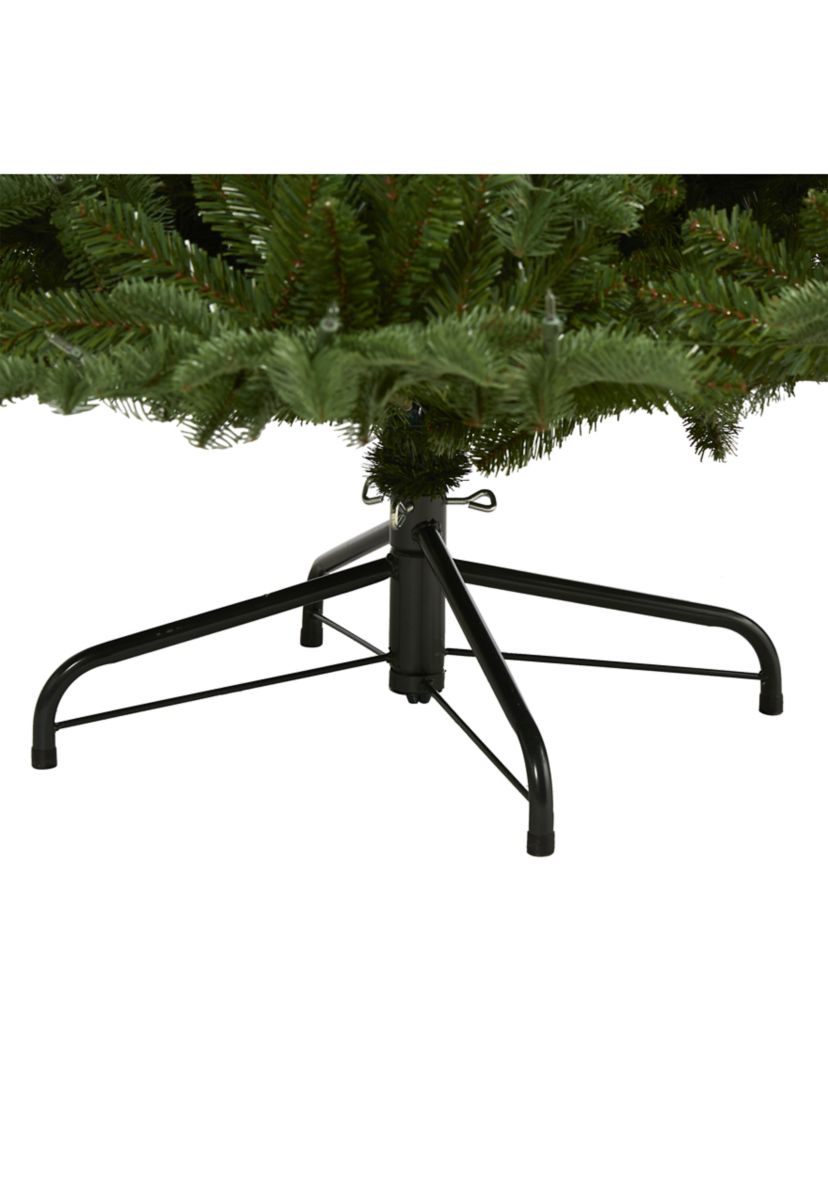 7 Foot South Carolina Spruce Artificial Christmas Tree with 500 White Warm Lights and 2644 Bendable Branches