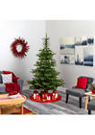 7.5 Foot Layered Washington Spruce Artificial Christmas Tree with 550 Clear Lights and 1325 Bendable Branches