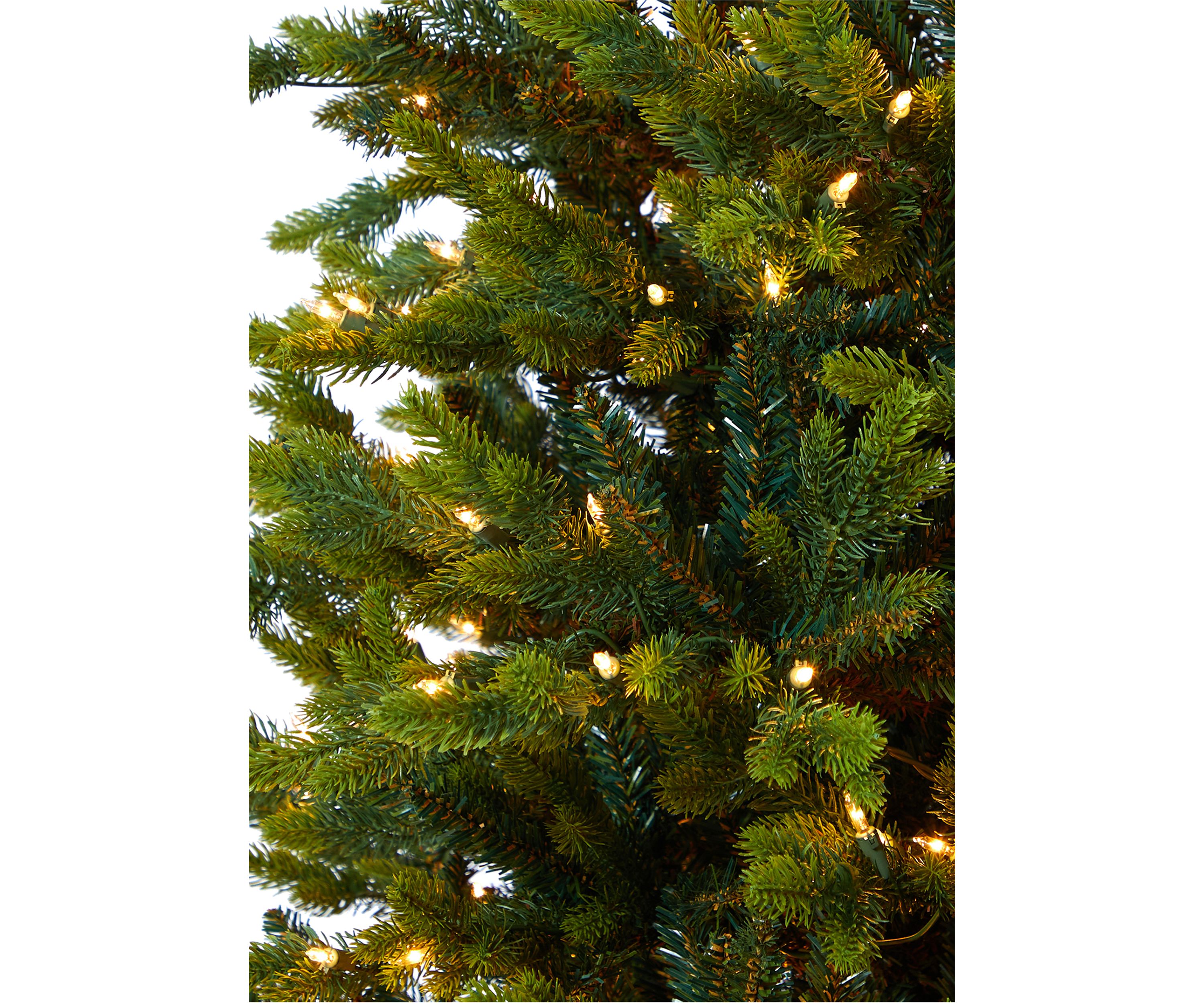 7 Foot North Carolina Fir Artificial Christmas Tree with 550 Clear Lights and 3703 Bendable Branches