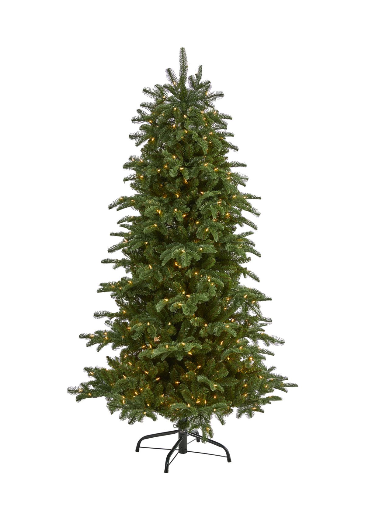 6 Foot South Carolina Fir Artificial Christmas Tree with 450 Clear Lights and 1598 Bendable Branches