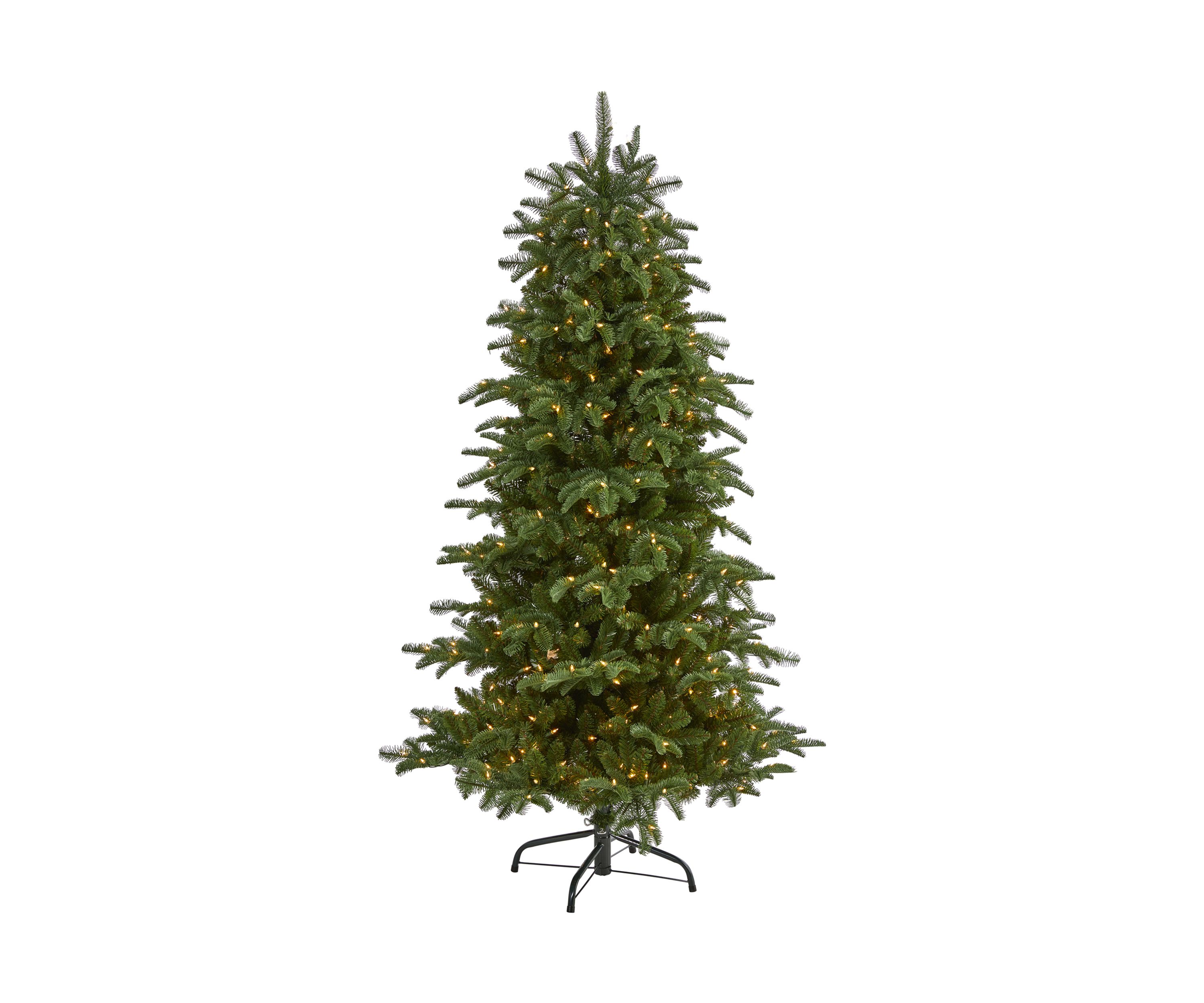 6 Foot South Carolina Fir Artificial Christmas Tree with 450 Clear Lights and 1598 Bendable Branches