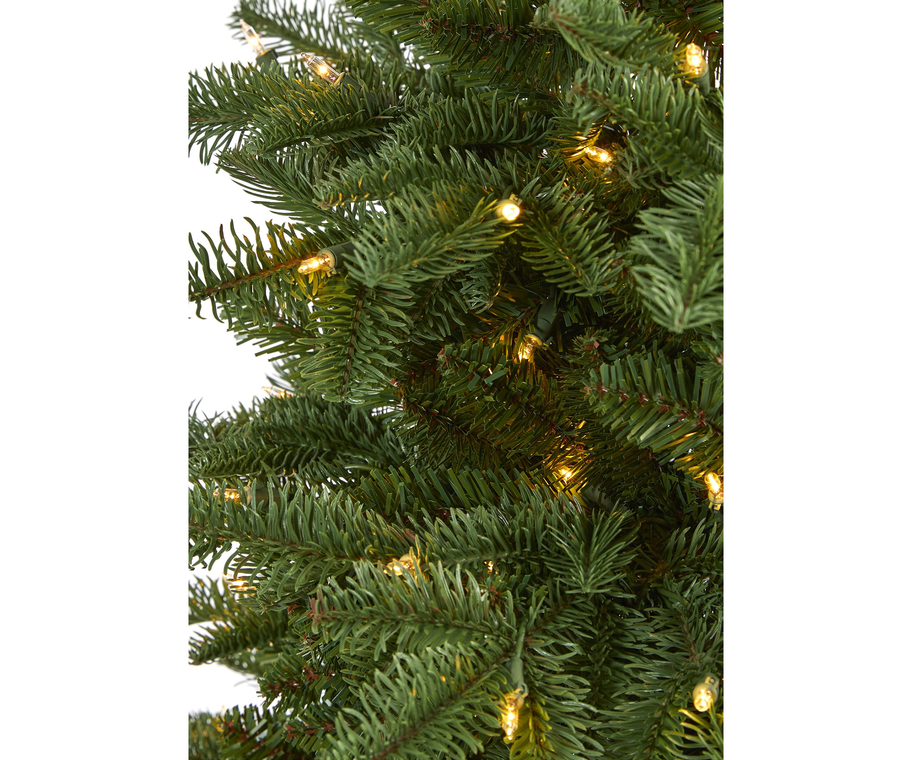 6 Foot South Carolina Fir Artificial Christmas Tree with 450 Clear Lights and 1598 Bendable Branches
