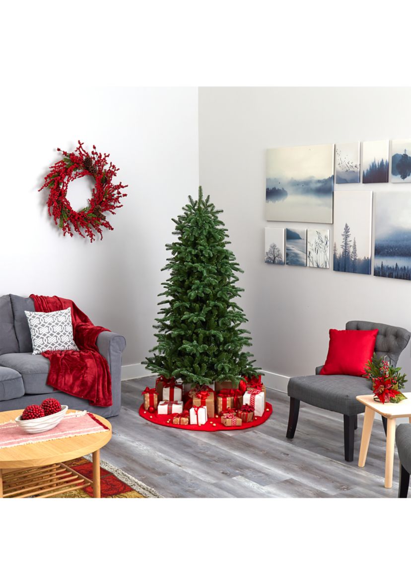 6 Foot South Carolina Fir Artificial Christmas Tree with 450 Clear Lights and 1598 Bendable Branches