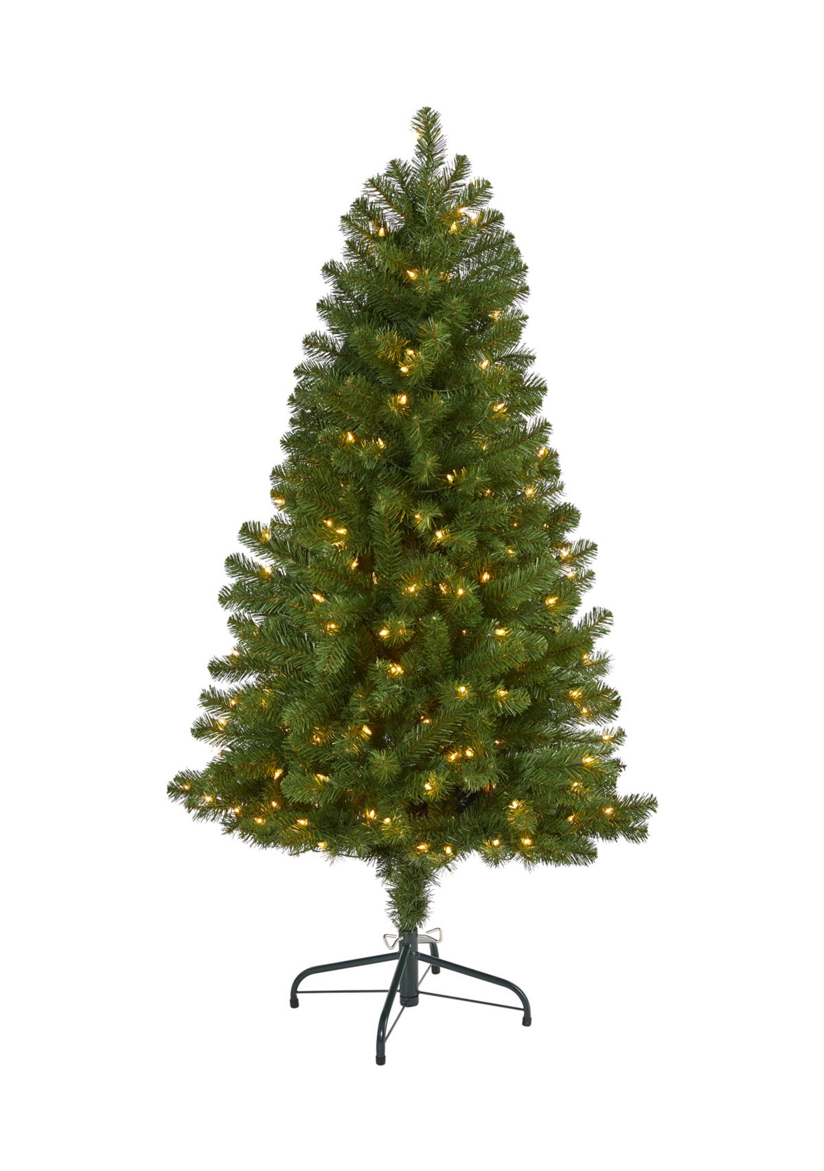 5 Foot Virginia Fir Artificial Christmas Tree with 200 Clear Lights and 379 Bendable Branches