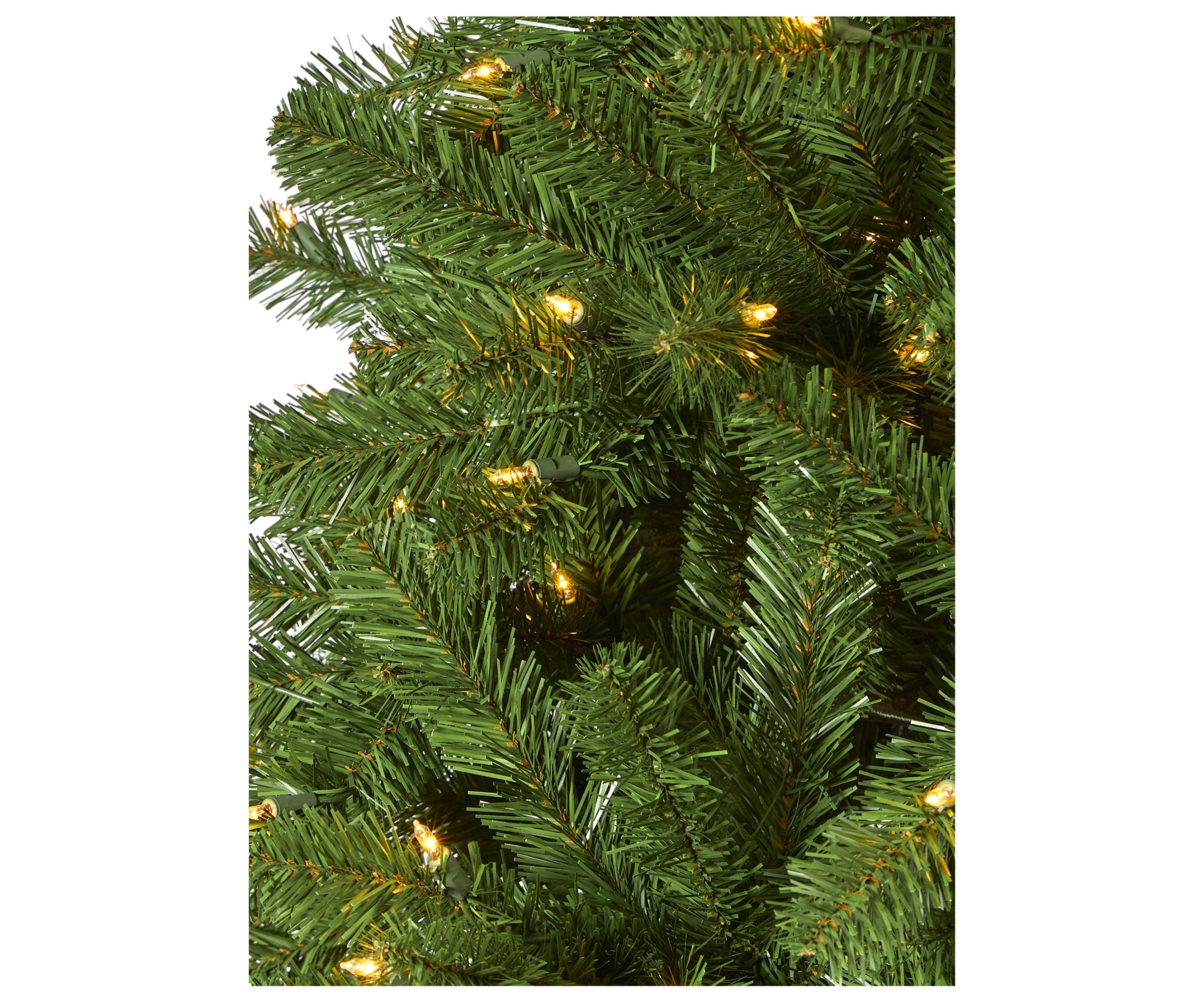 9 Foot Virginia Fir Artificial Christmas Tree with 600 Clear Lights and 1453 Bendable Branches