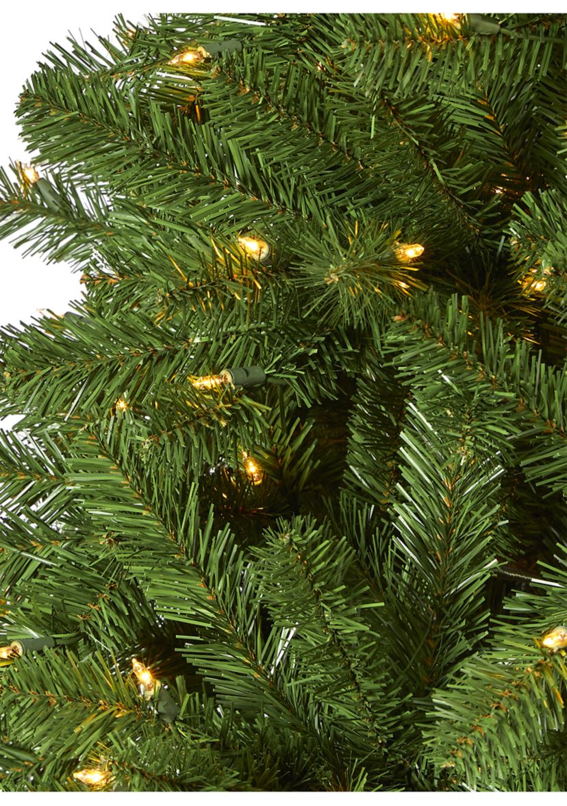 9 Foot Virginia Fir Artificial Christmas Tree with 600 Clear Lights and 1453 Bendable Branches