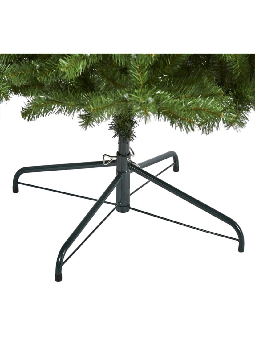 9 Foot Virginia Fir Artificial Christmas Tree with 600 Clear Lights and 1453 Bendable Branches