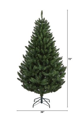 6-Foot Northern Rocky Spruce Artificial Christmas Tree with 838 Bendable Branches