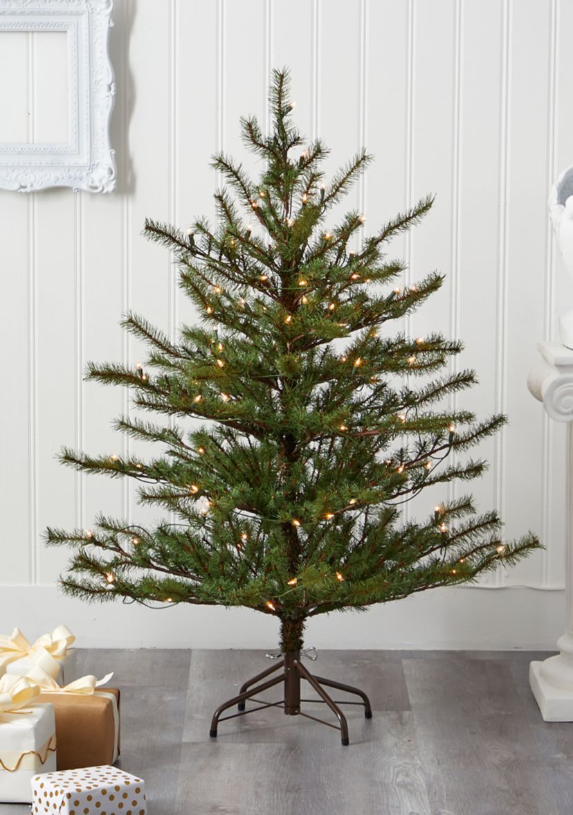 Vancouver Mountain Pine Christmas Tree with Clear Lights and Bendable Branches