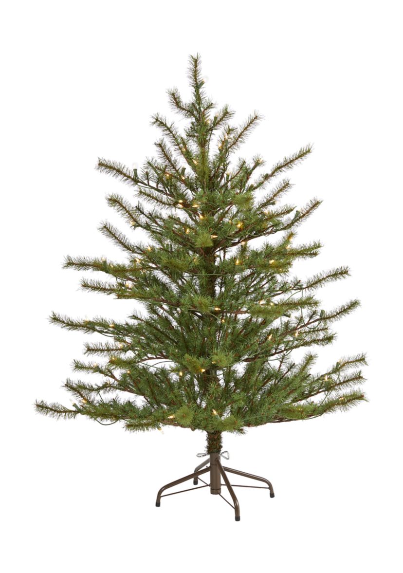 Vancouver Mountain Pine Christmas Tree with Clear Lights and Bendable Branches