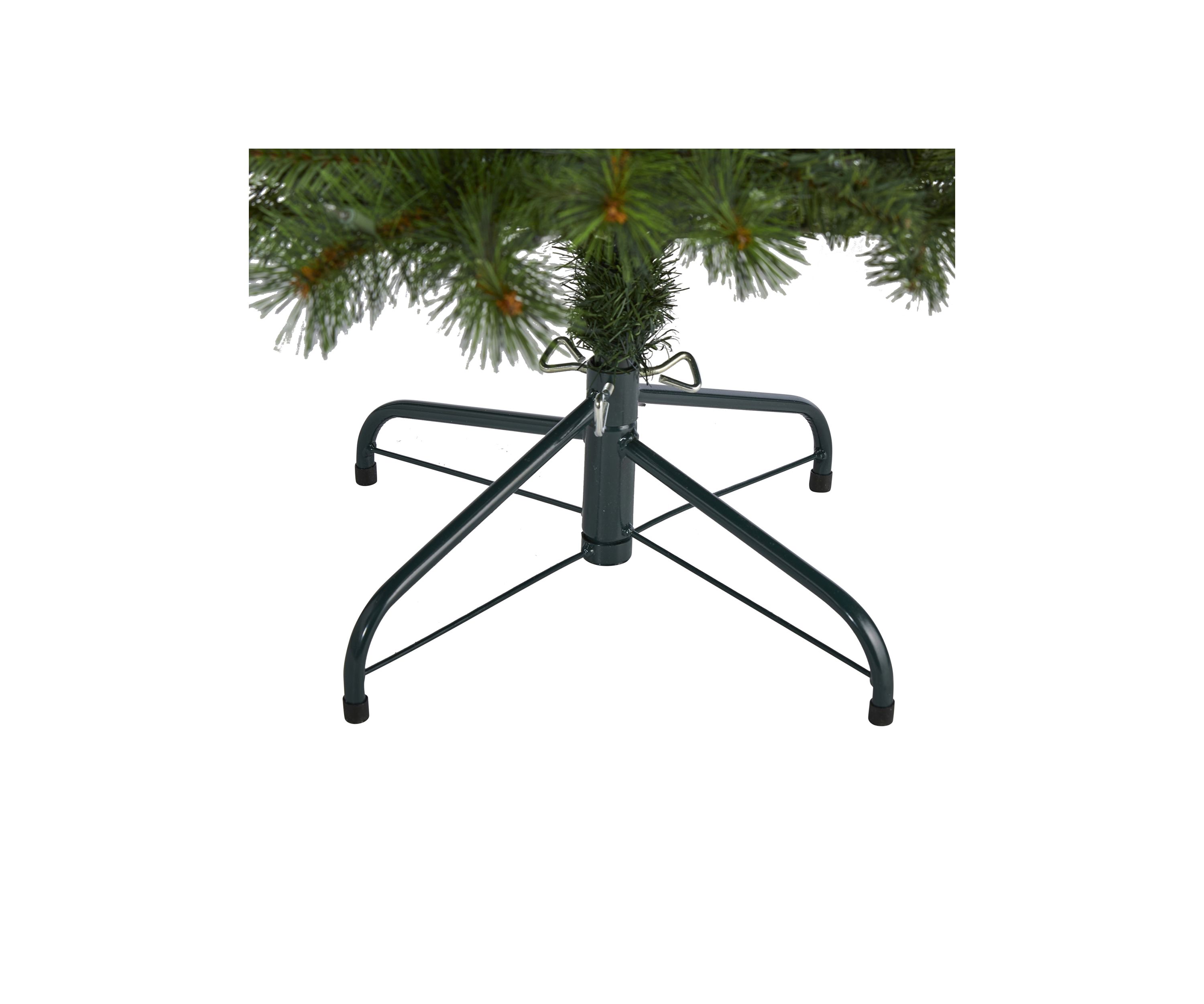 6 Foot Slim West Virginia Mountain Pine Artificial Christmas Tree with 300 Clear Lights and 629 Bendable Branches