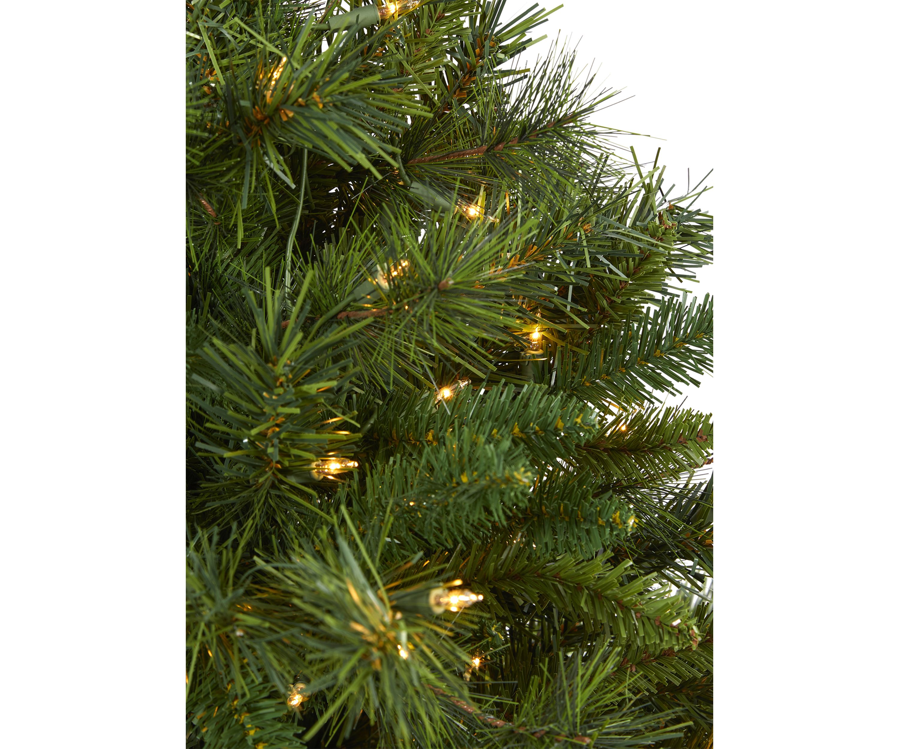 3 Foot Wyoming Mixed Pine Artificial Christmas Tree with 150 Clear Lights and 270 Bendable Branches