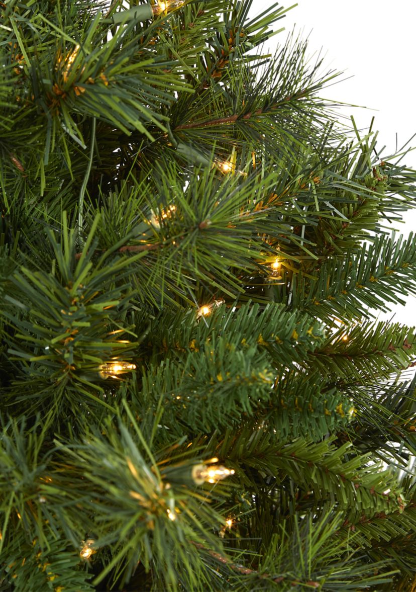 3 Foot Wyoming Mixed Pine Artificial Christmas Tree with 150 Clear Lights and 270 Bendable Branches