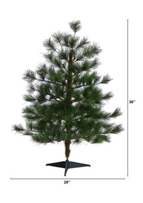 3-Foot Yukon Mixed Pine Artificial Christmas Tree with 213 Bendable Branches