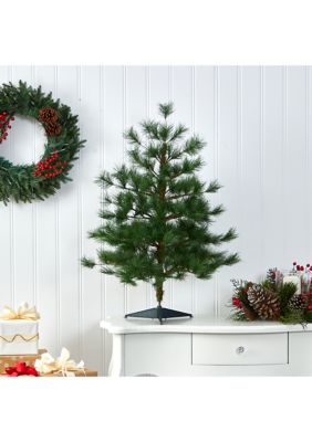 3-Foot Yukon Mixed Pine Artificial Christmas Tree with 213 Bendable Branches