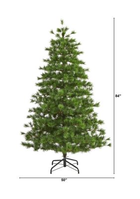 7 Foot Yukon Mixed Pine Artificial Christmas Tree with 1104 Bendable Branches