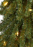 4 Foot Grand Alpine Artificial Christmas Tree with 100 Clear Lights and 361 Bendable Branches on Natural Trunk