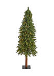 5 Foot Grand Alpine Artificial Christmas Tree with 200 Clear Lights and 469 Bendable Branches on Natural Trunk