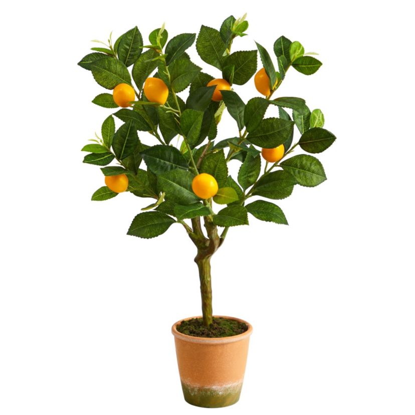 24-Inch Lemon Artificial Tree