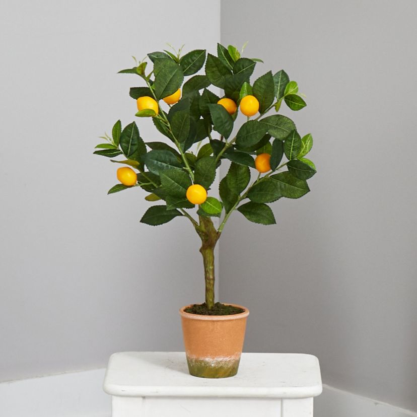24-Inch Lemon Artificial Tree