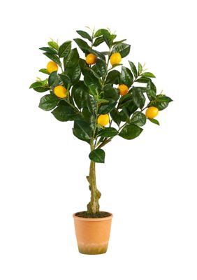 28-Inch Lemon Artificial Tree in Decorative Planter