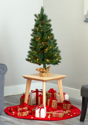 Nearly Natural Fraser Fir Christmas Tree, Green, 3 Foot