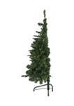 4 Foot Grand Teton Spruce Flat Back Artificial Christmas Tree with 90 Clear LED Lights and 369 Bendable Branches