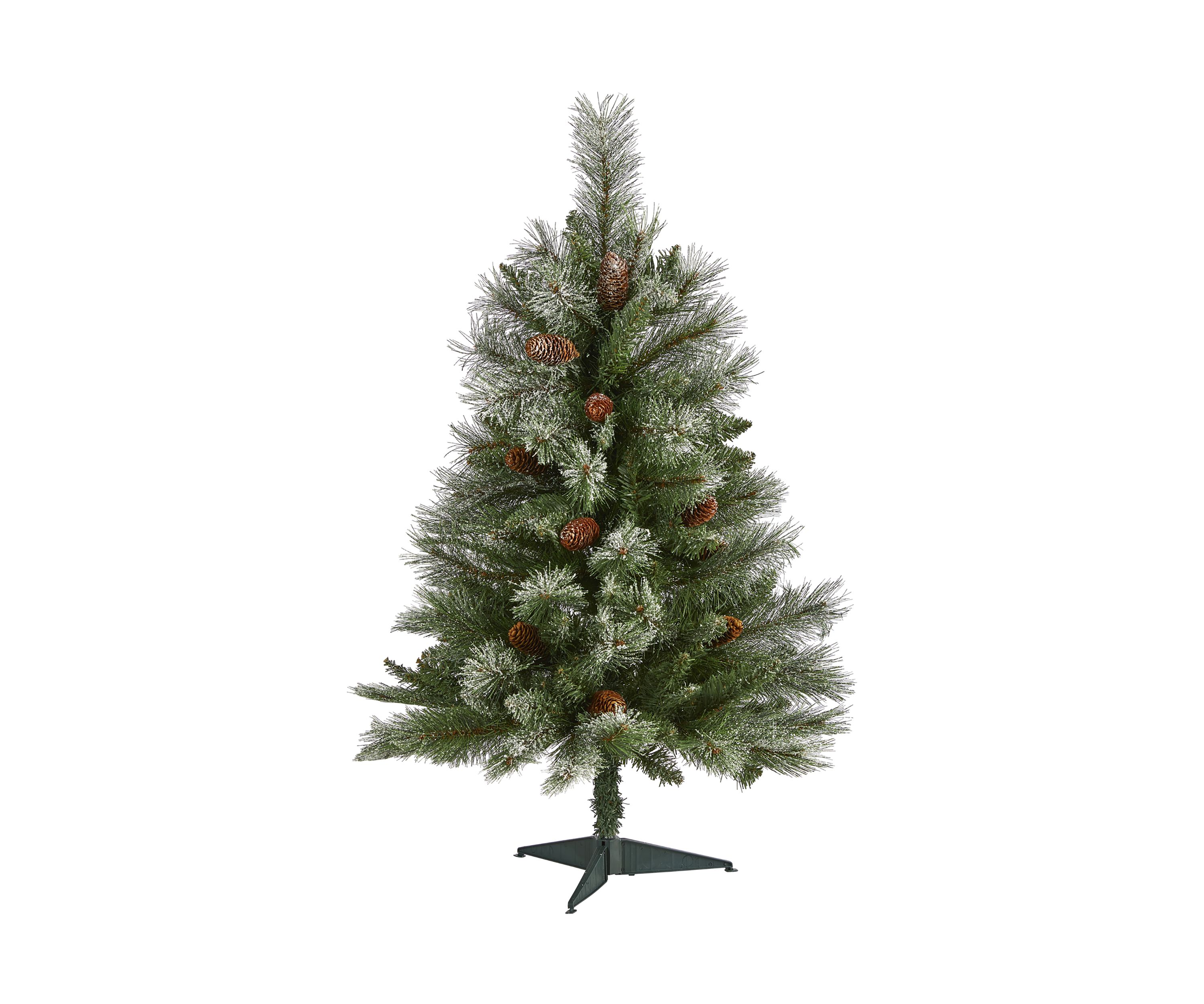 Snowed French Alps Mountain Pine Christmas Tree with Bendable Branches