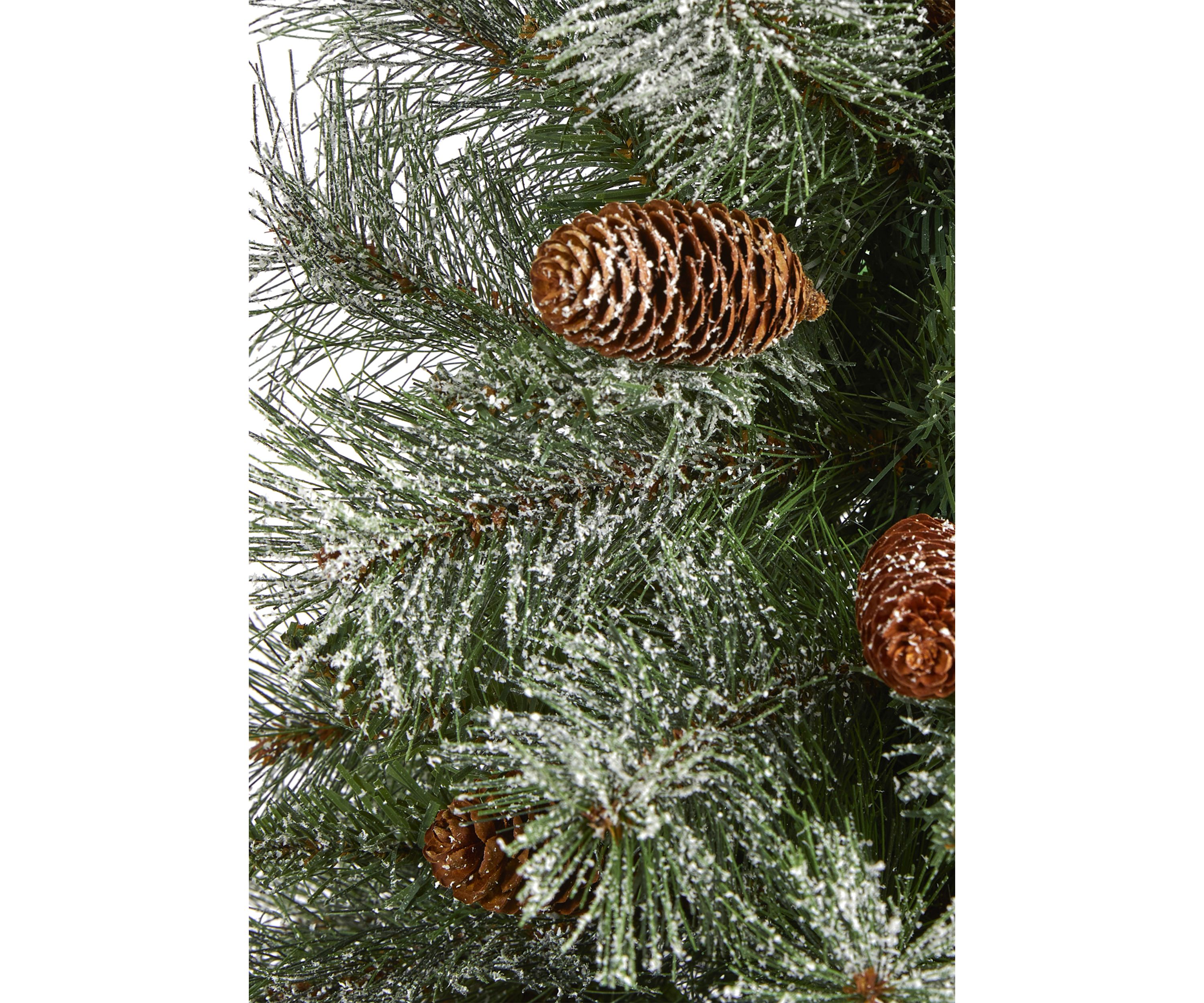 Snowed French Alps Mountain Pine Christmas Tree with Bendable Branches