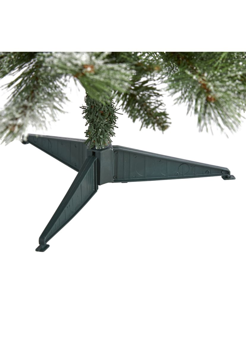 Snowed French Alps Mountain Pine Christmas Tree with Bendable Branches