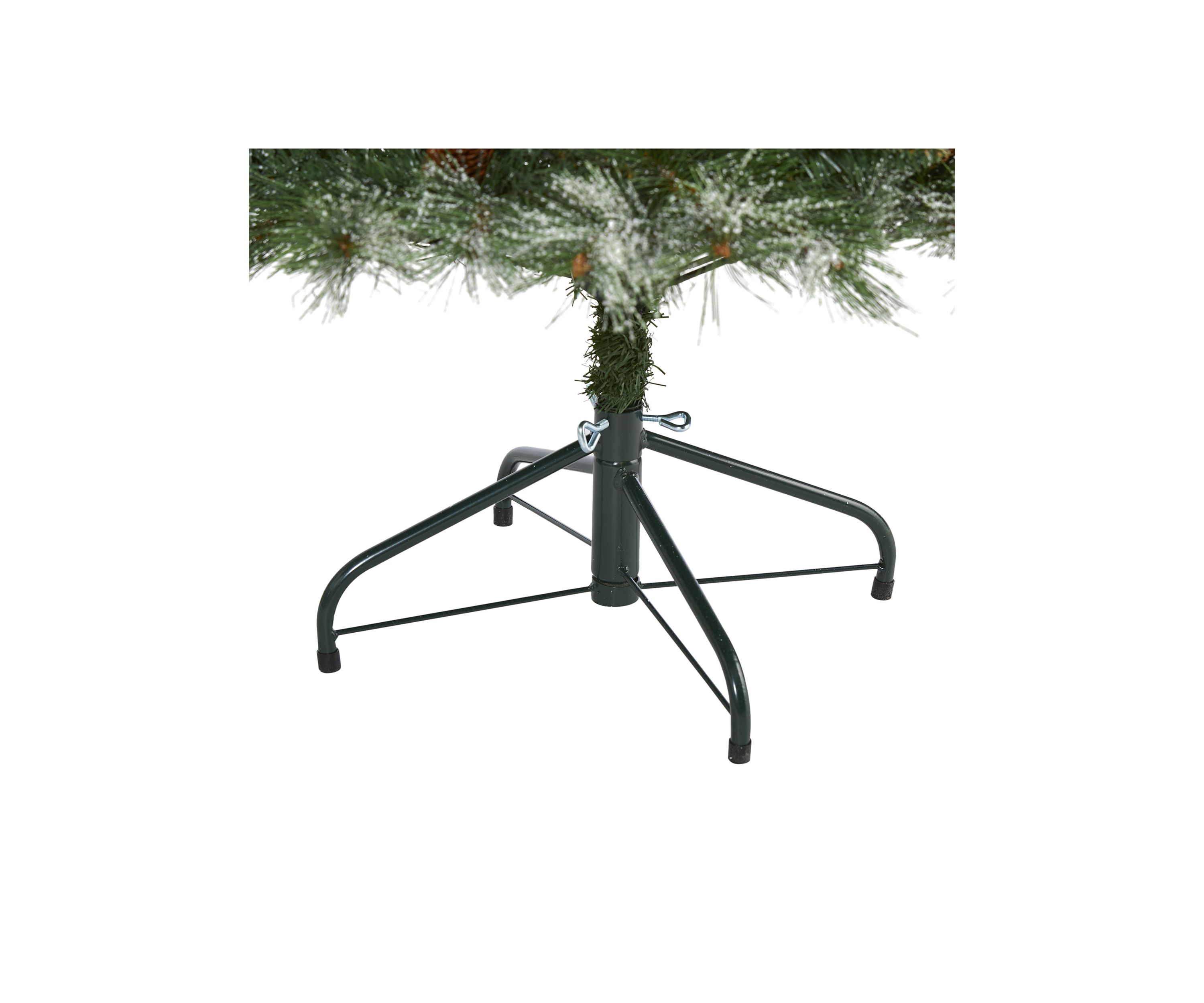 Snowed French Alps Mountain Pine Christmas Tree with Bendable Branches