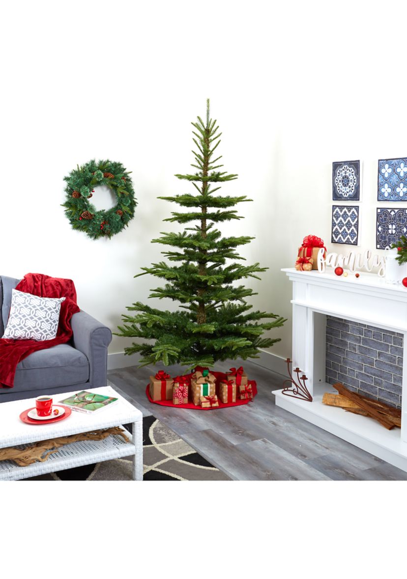 7.5 Foot Layered Washington Spruce Artificial Christmas Tree with and 1325 Bendable Branches