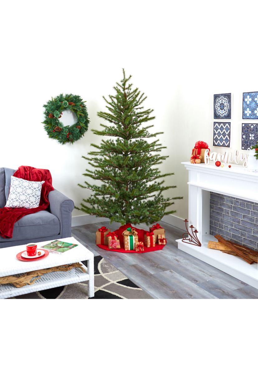 7 Foot Vancouver Mountain Pine Artificial Christmas Tree with 374 Bendable Branches
