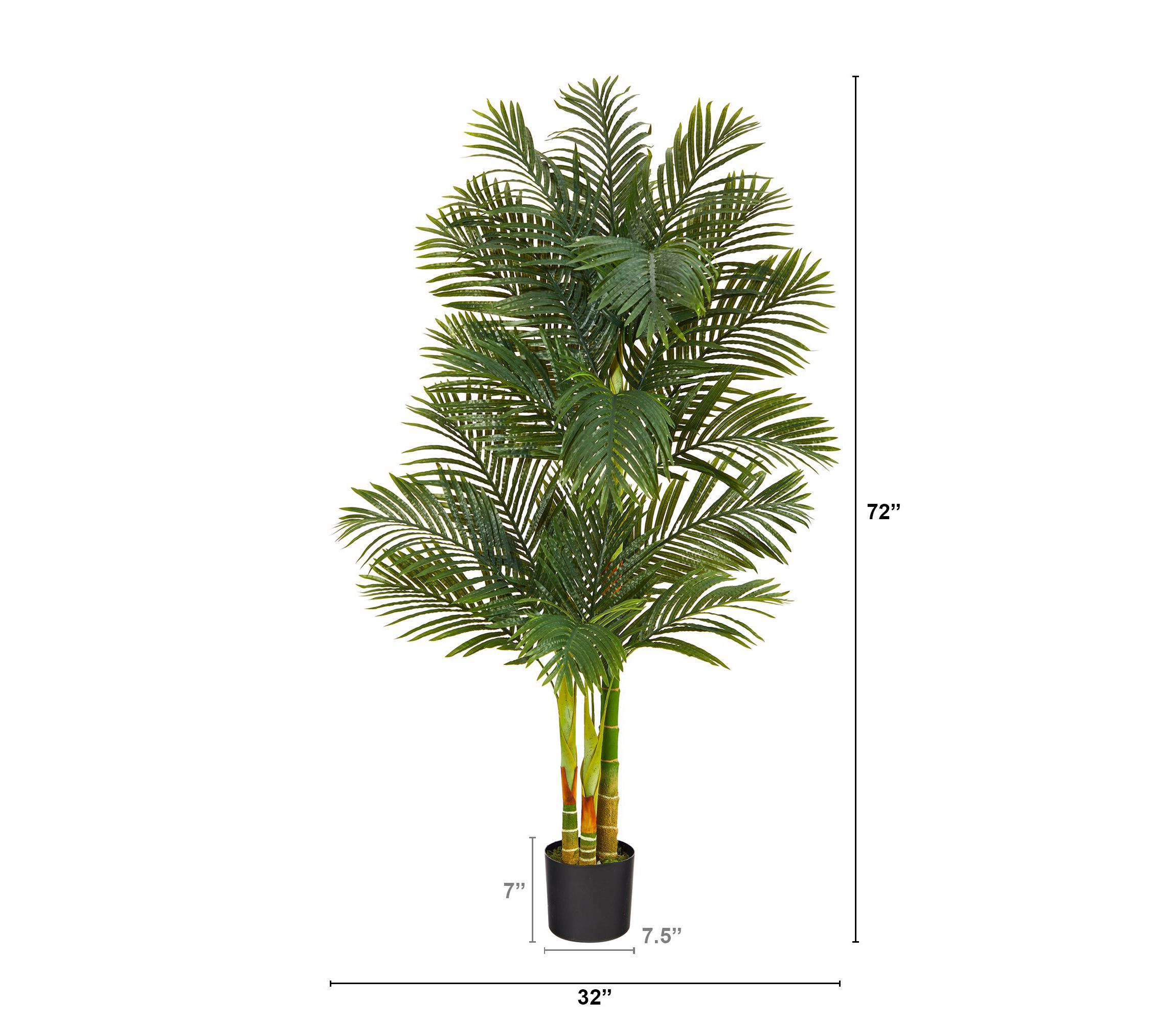 6-Foot Golden Cane Artificial Palm Tree