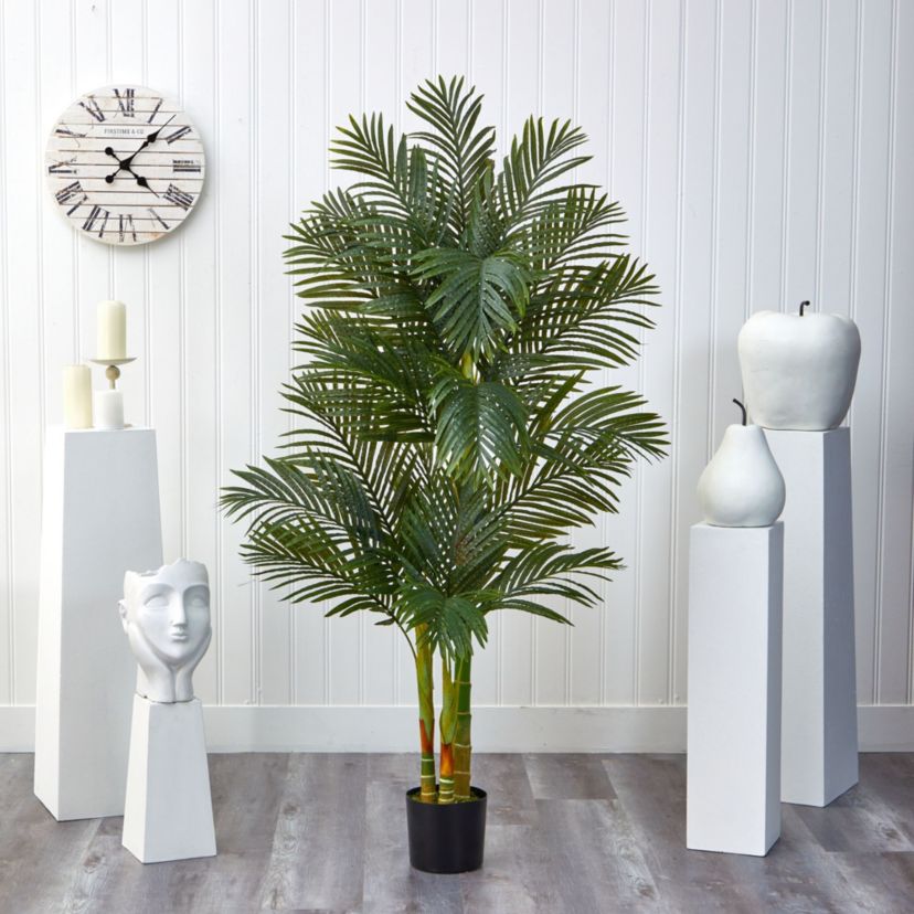 6-Foot Golden Cane Artificial Palm Tree