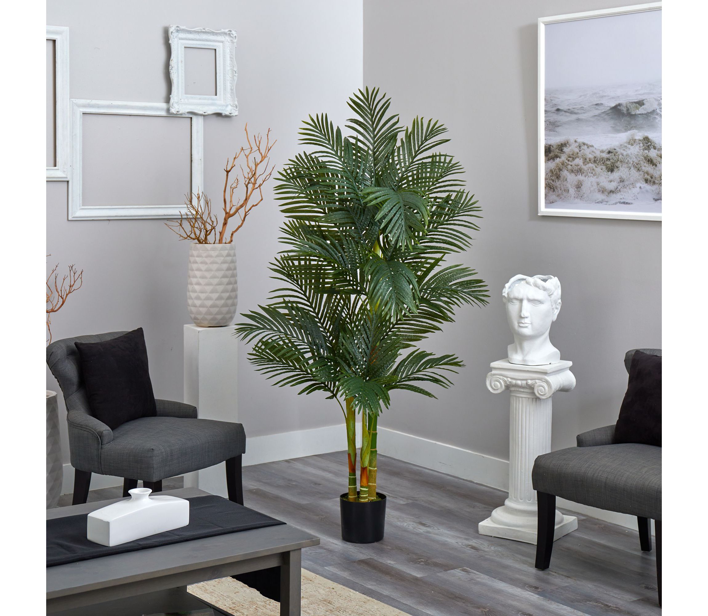6-Foot Golden Cane Artificial Palm Tree