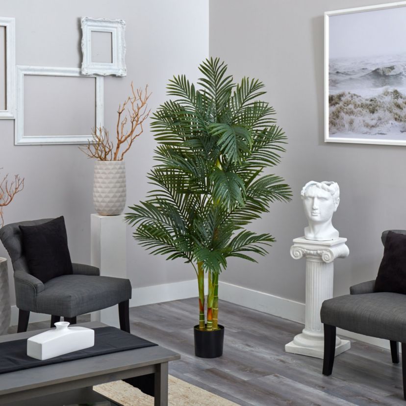 6-Foot Golden Cane Artificial Palm Tree